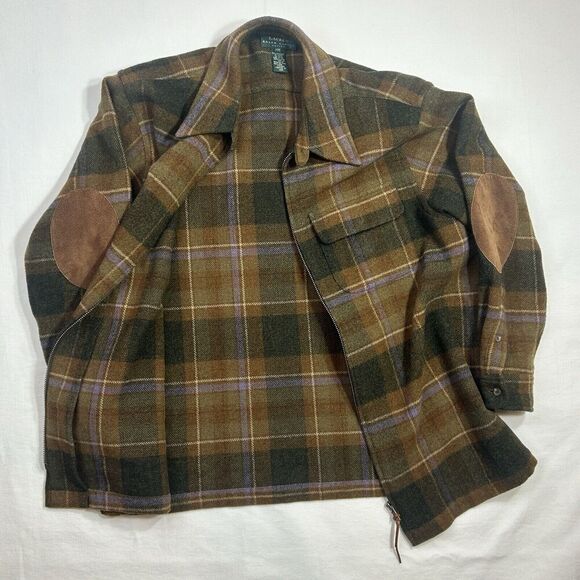 Lauren Ralph Lauren 100% Lambswool Plaid Zip Up Jacket Women’s Petite Medium - Picture 8 of 16